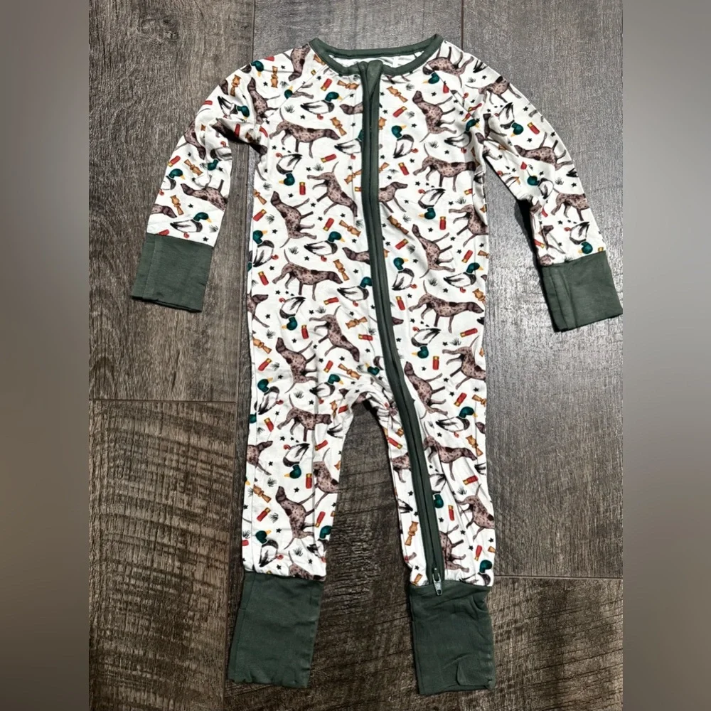 Bamboo Duck Hunt Print Zippy Sleeper 6-12m